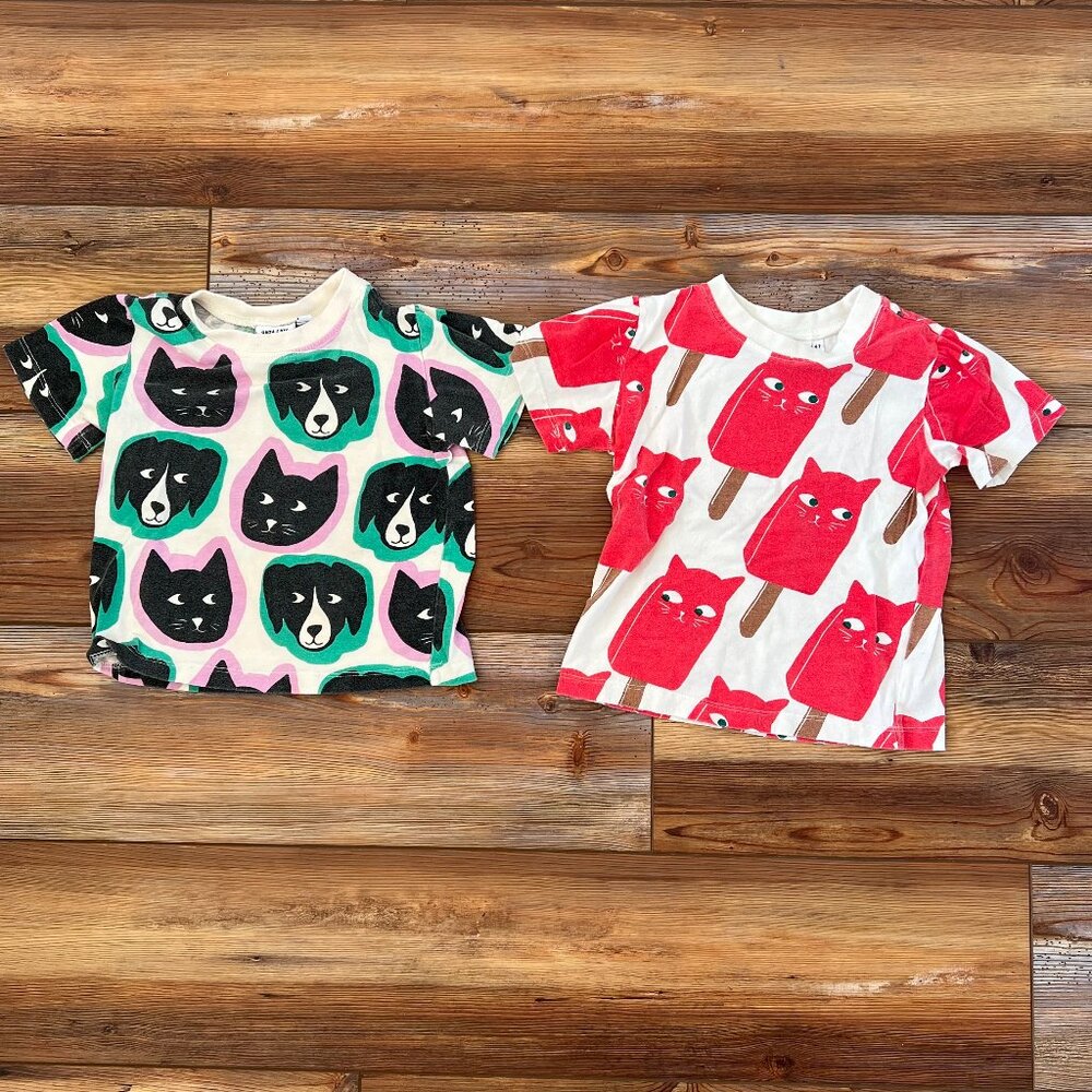 Lot of Toddler T-Shirts Cute Animal Print Size 4T (2 pieces)